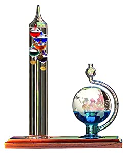 AcuRite 00795A2 Galileo Thermometer met Glazen Bol Barometer