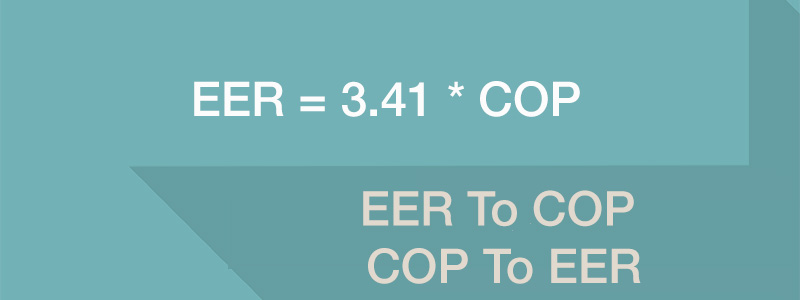 formula that converts eer to cop and cop to eer